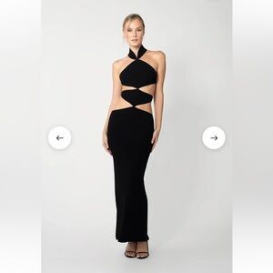 SELMA KNIT CUT-OUT DRESS NWT SMALL
